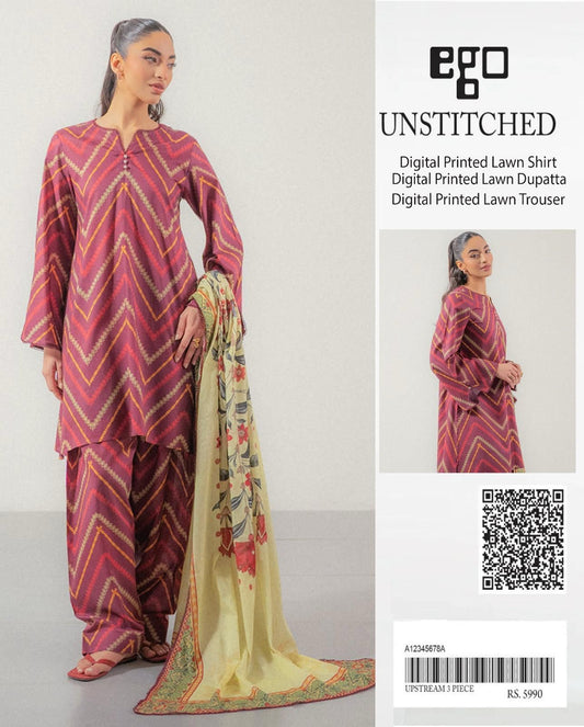 Ego Original 3Pc Summer Lawn | Perfect Everyday Wear for Women