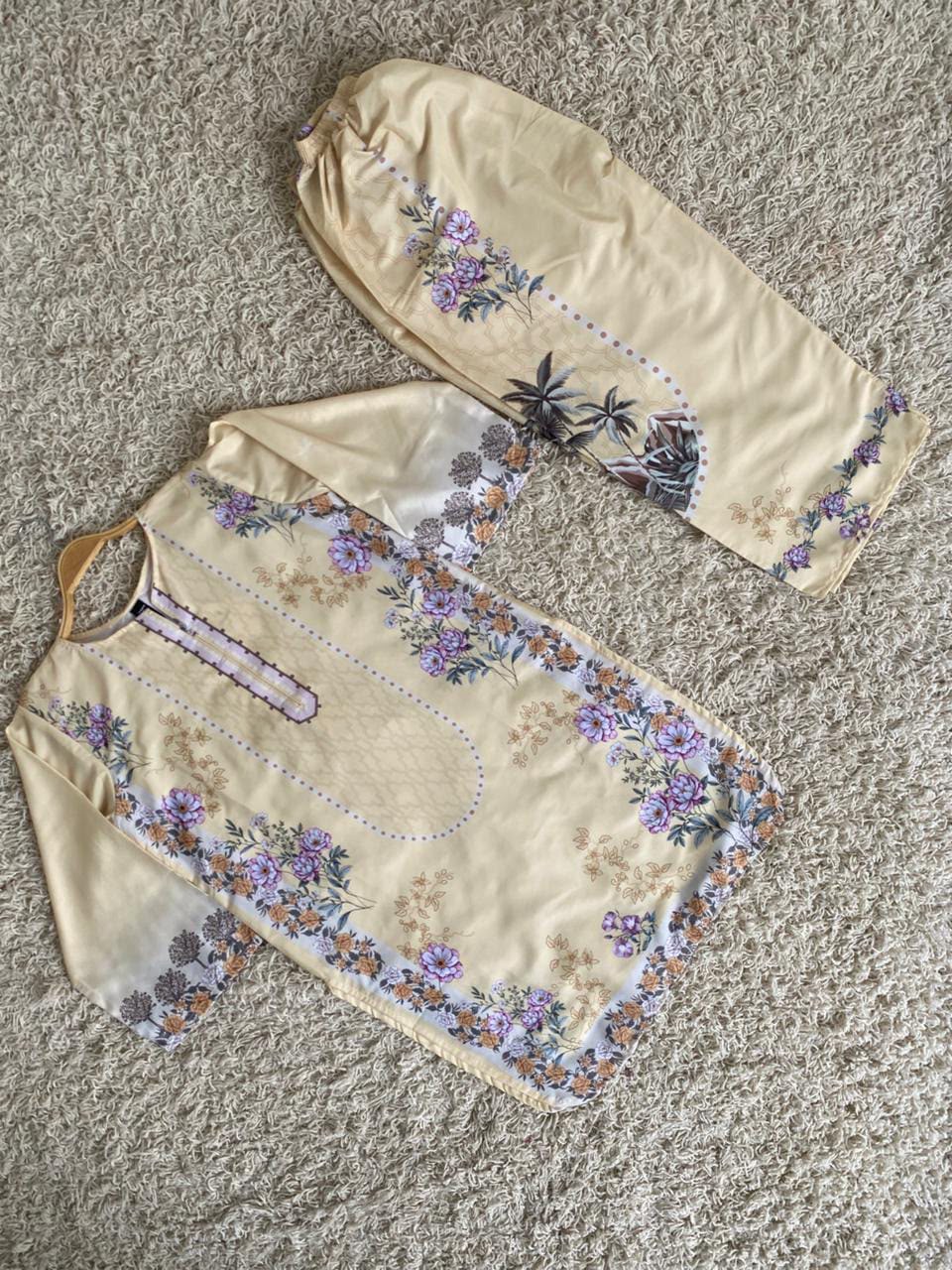 Stitched 2 Piece Printed Co-Ord Set for Women | Premium Grip Fabric | Elegant Printed Co-Ord Suit - My Store