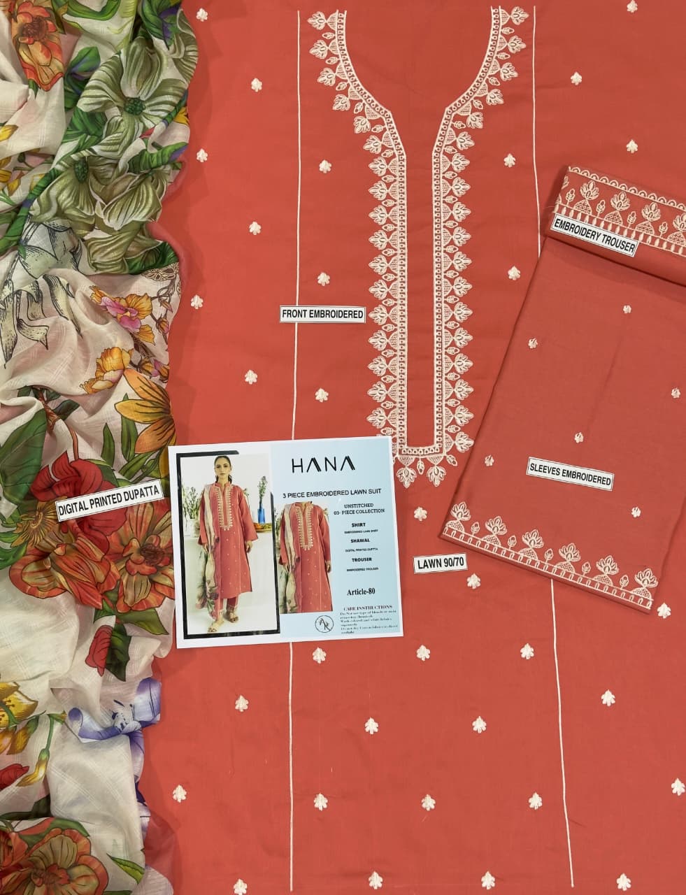 Hana 3p Lawn Suit 2026