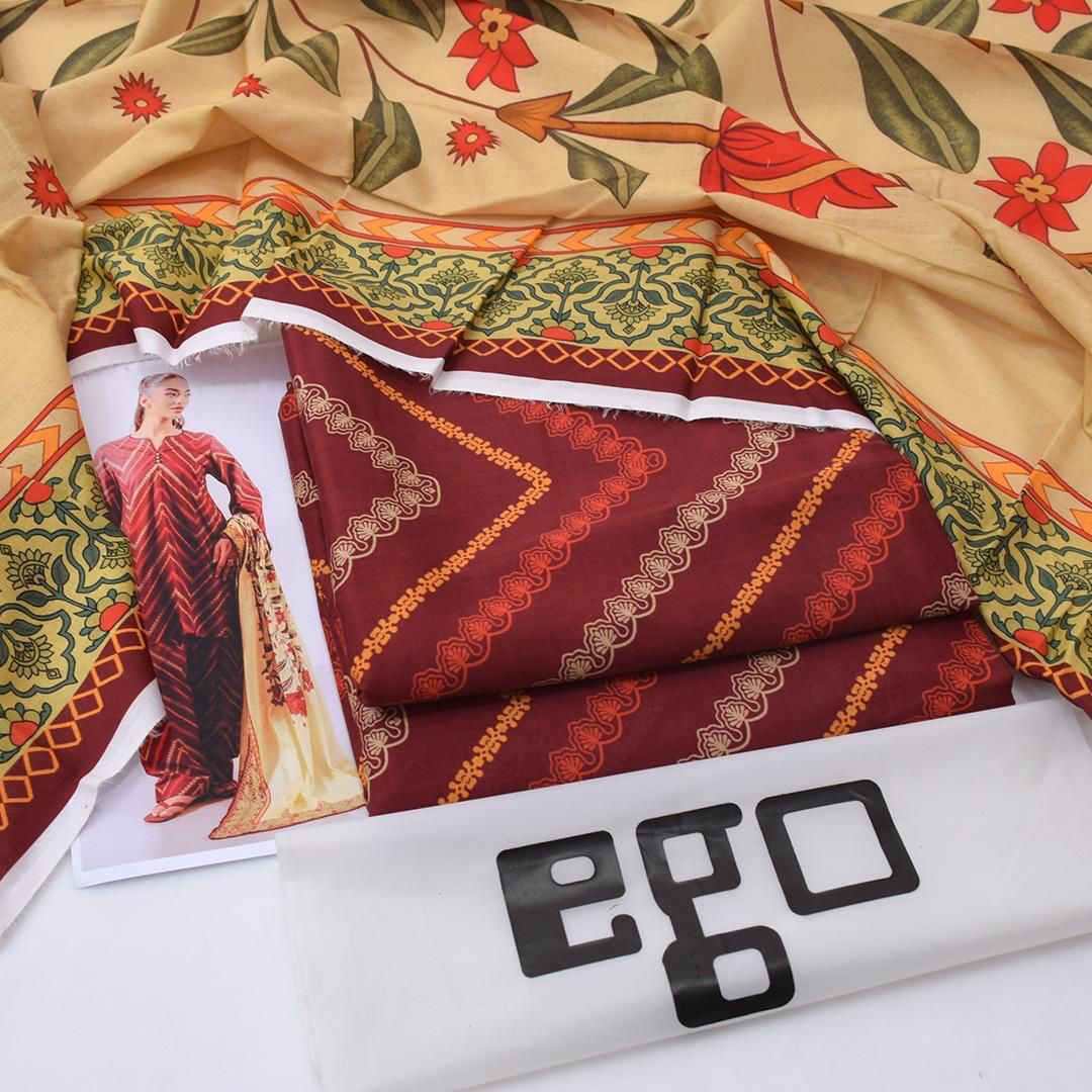 Ego Original 3Pc Summer Lawn | Perfect Everyday Wear for Women