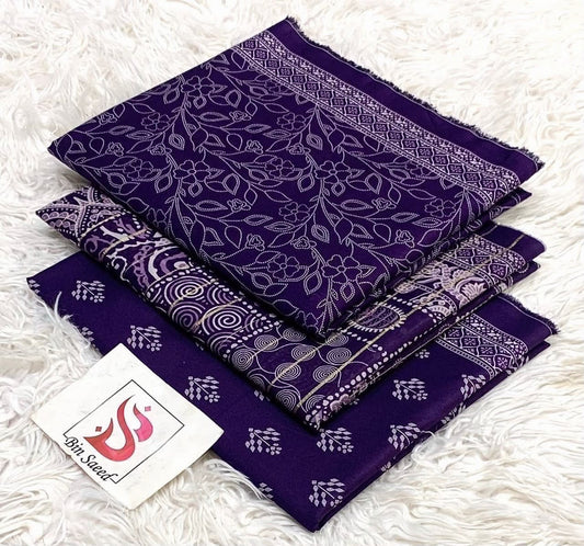 Bin saeed lawn orignal 3pec