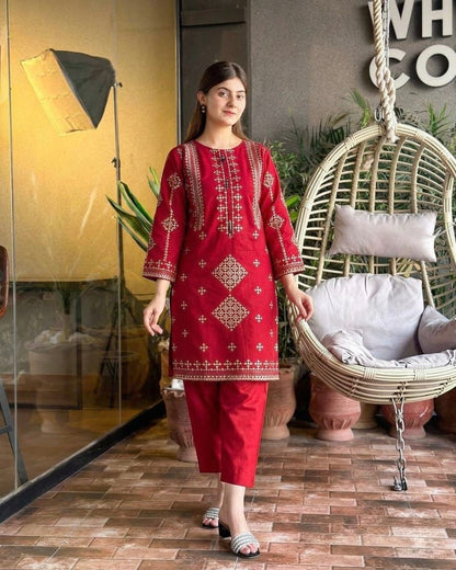 LAAM 2026 Latest Collection | 2PC Embroidered Lawn Suit - My Store