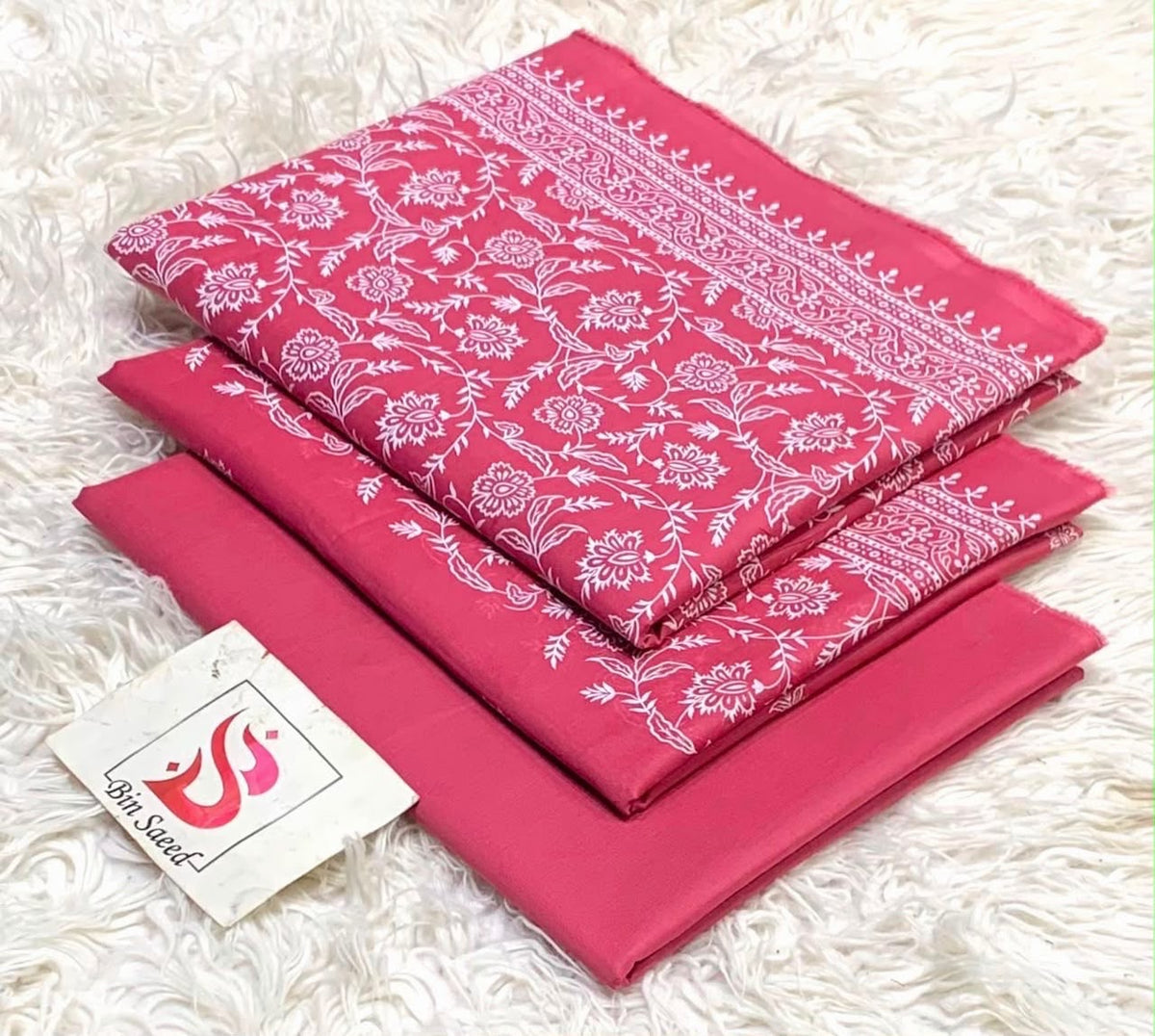 Bin saeed lawn orignal 3Pc