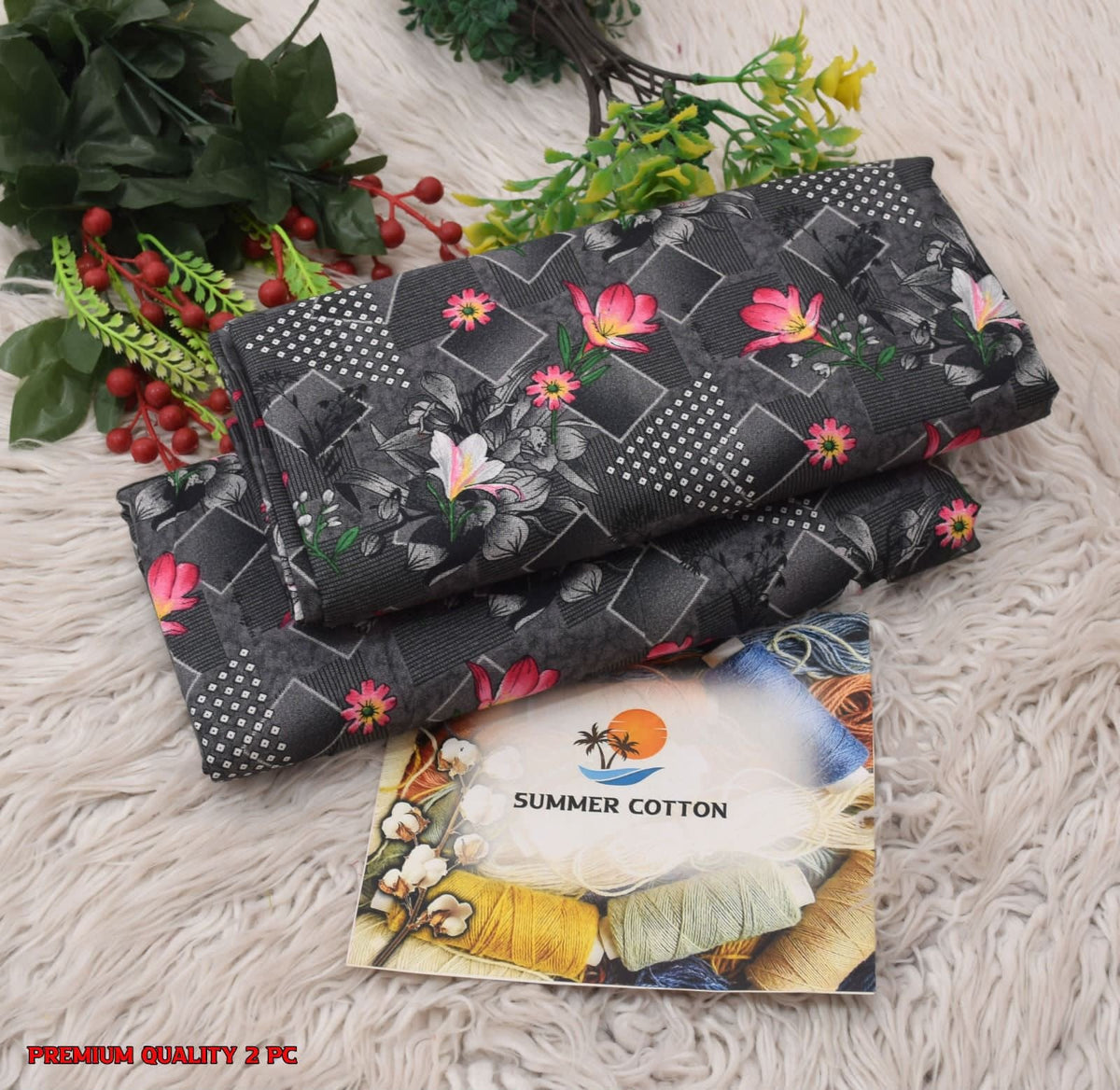All Over Digital Printed Four Season Cotton-2PC - My Store
