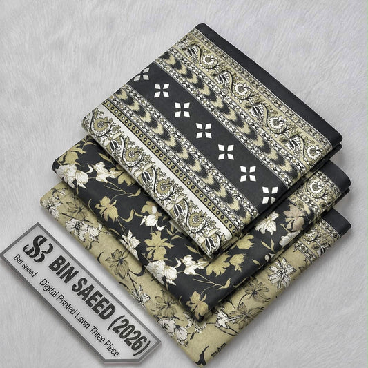 Bin saeed original lawn suits 3pc - My Store