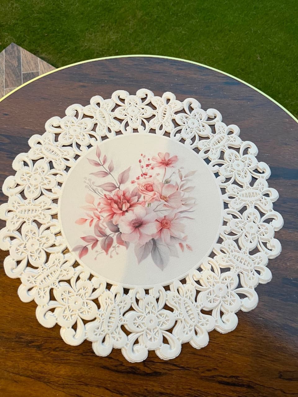 6-Piece Round Table Mats (15-Inch) | Stylish Dining Decor