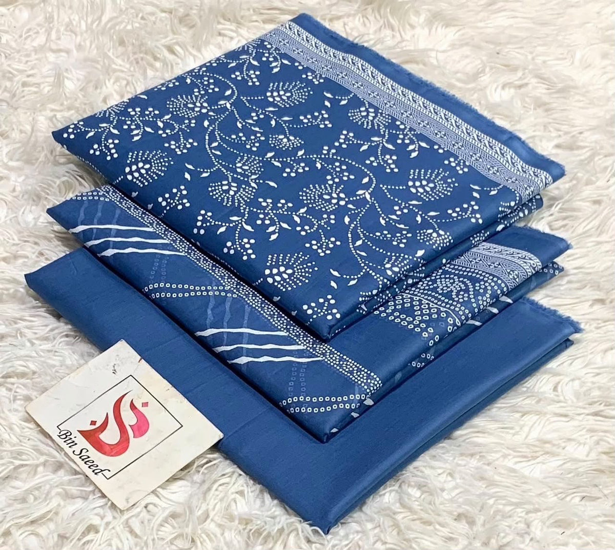 Bin saeed lawn orignal 3Pc