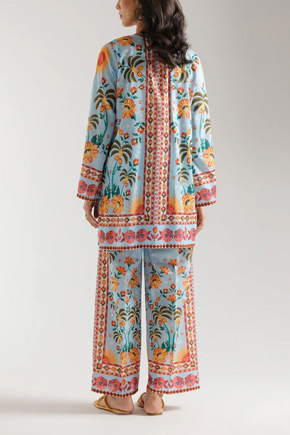Stitched 2 Piece Printed Co-Ord Set for Women | Premium Grip Fabric | Elegant Printed Co-Ord Suit