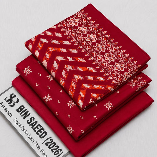 Bin saeed original lawn suits 3pc - My Store