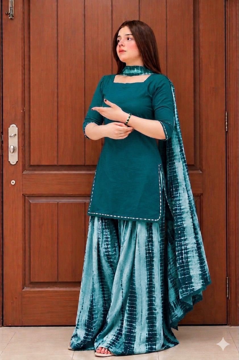 Lawn 3pc with Bhamber lace Duppata inspired by amna malik - My Store