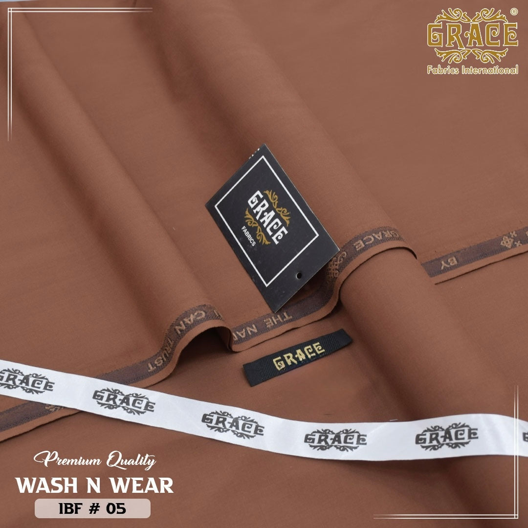 Grace Premium Wash & Wear – Original Men's Unstitched Fabric