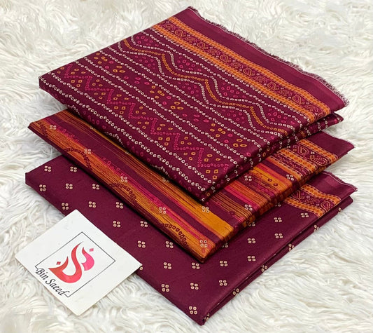 Bin saeed lawn orignal 3Pc