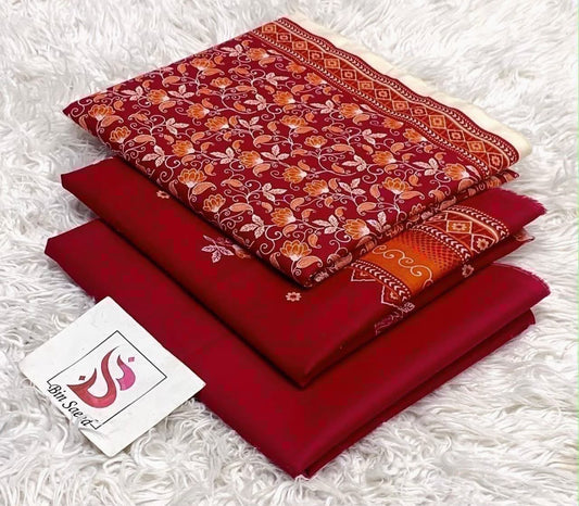 Bin saeed lawn orignal 3Pc