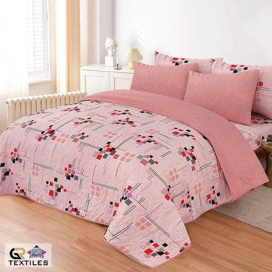 Luxury Bedspread Set 6 Pcs Premium Micro Cotton Quilt Bedding Set King Size