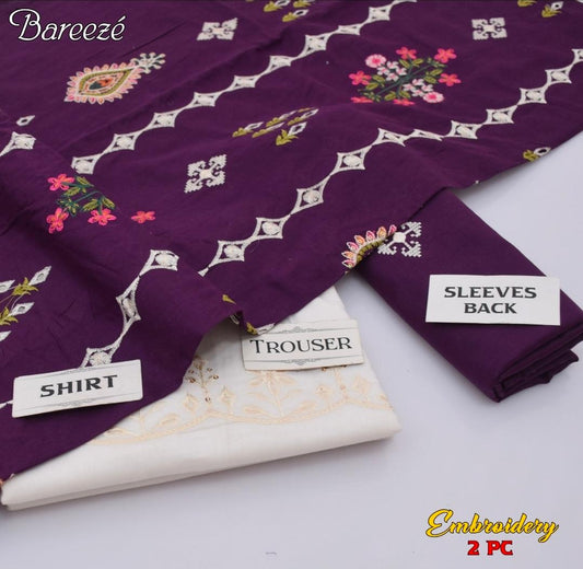 Bareeze 2026 Latest Collection | 2PC Embroidered Lawn Suit - My Store