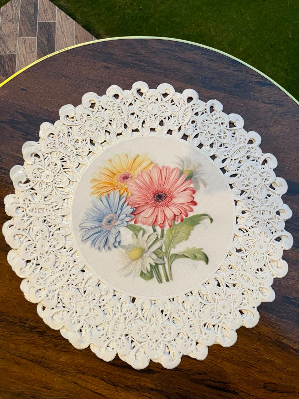 6-Piece Round Table Mats (15-Inch) | Stylish Dining Decor