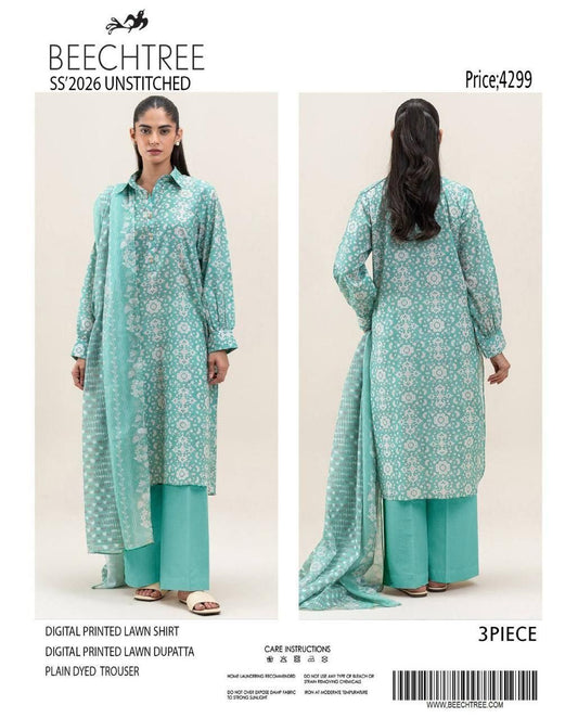 Latest Beechtree Lawn 3Pc Suits | Summer Casual Wear