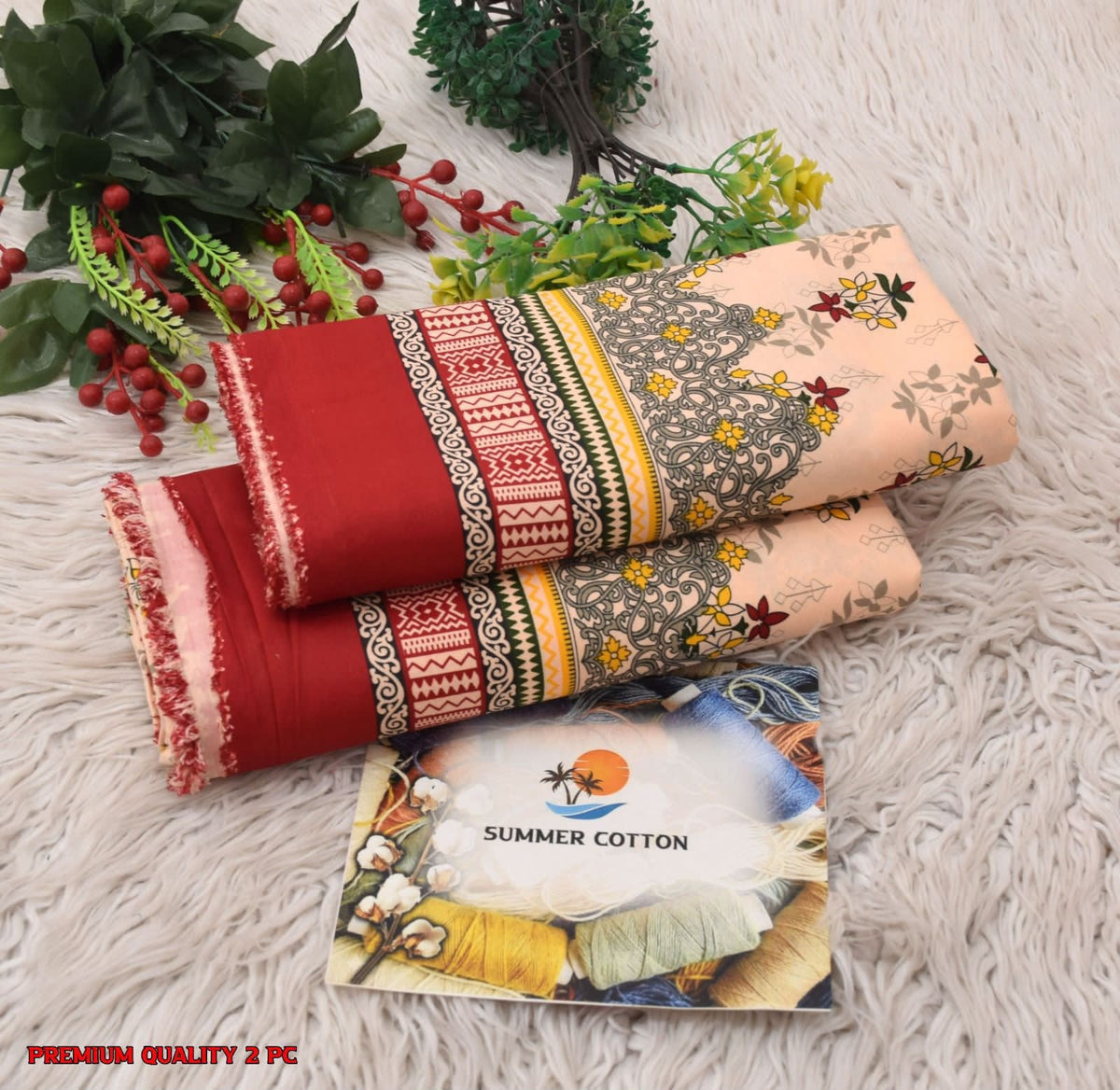 All Over Digital Printed Four Season Cotton-2PC - My Store