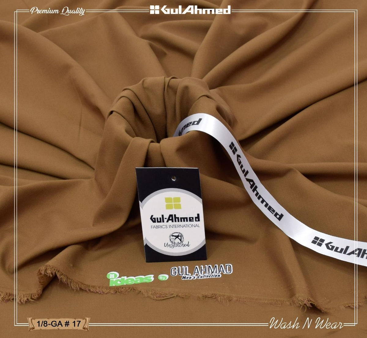 Ideas by Gul Ahmed Wash and Wear Men Unstitched Suit - Fabiha Online Store