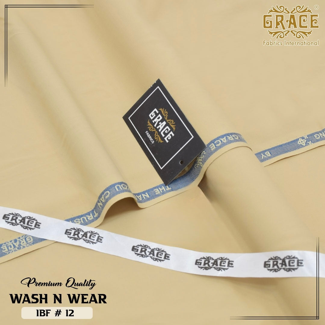 Grace Premium Wash & Wear – Original Men's Unstitched Fabric