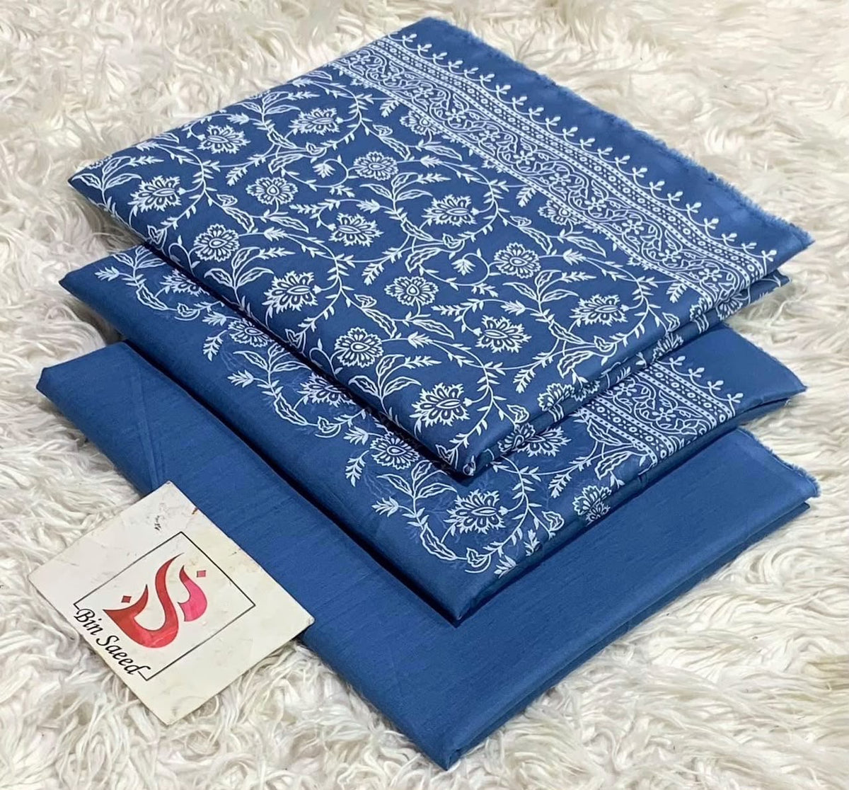 Bin Saeed Lawn 3Pcs (100% Original)