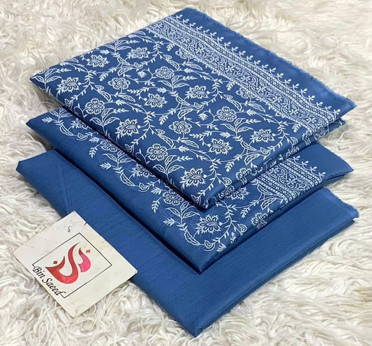 Bin Saeed Lawn 3Pcs (100% Original)