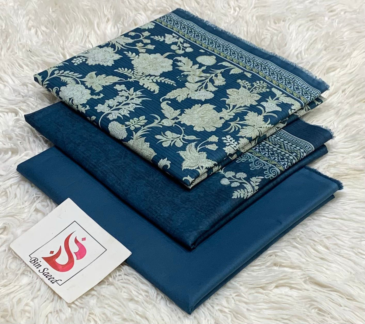 Bin saeed lawn orignal 3Pc