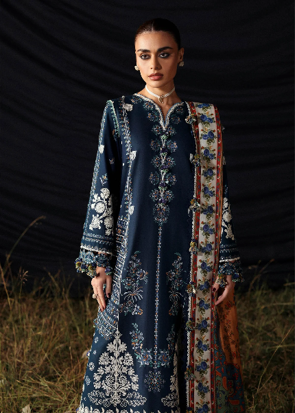 Hussain Rehar fancy 3pc Lawn Suit 2026