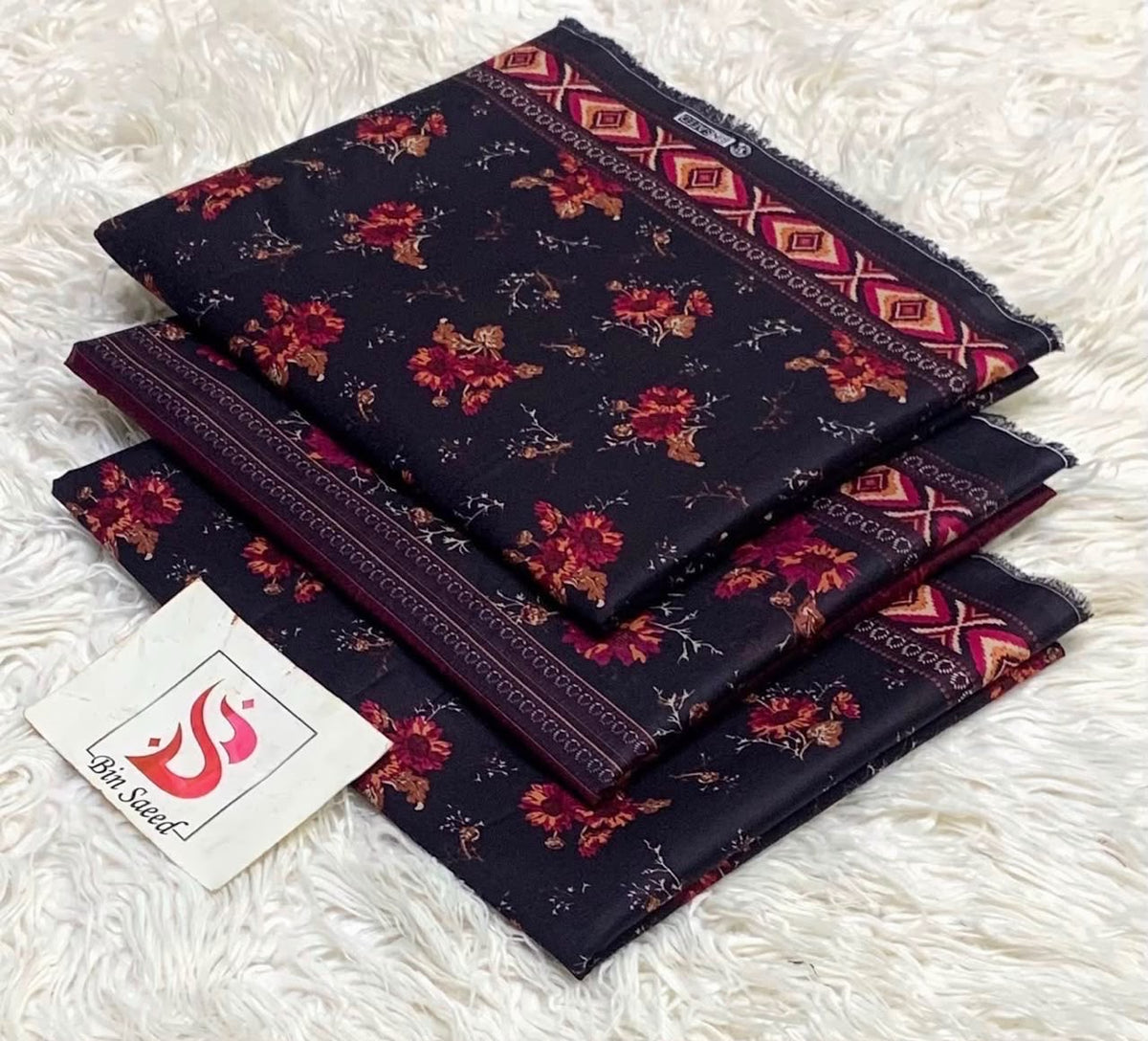 Bin saeed lawn orignal 3pec