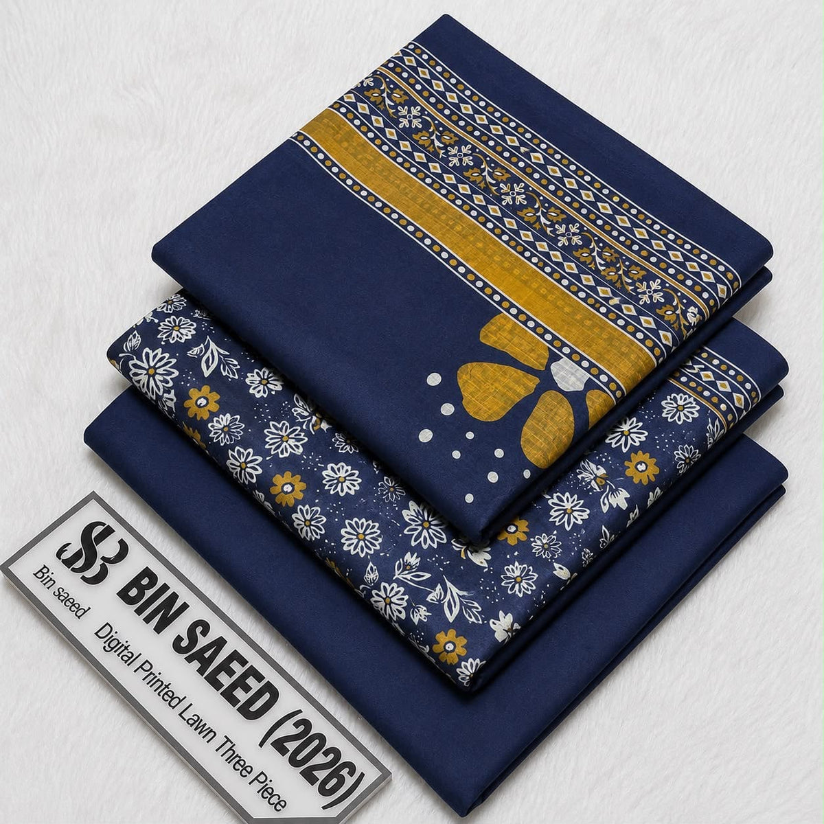 Bin saeed original lawn suits 3pc - My Store