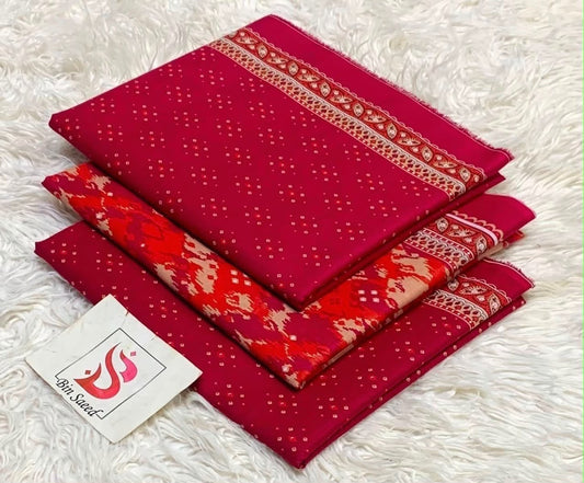 Bin Saeed Lawn 3Pcs (100% Original)