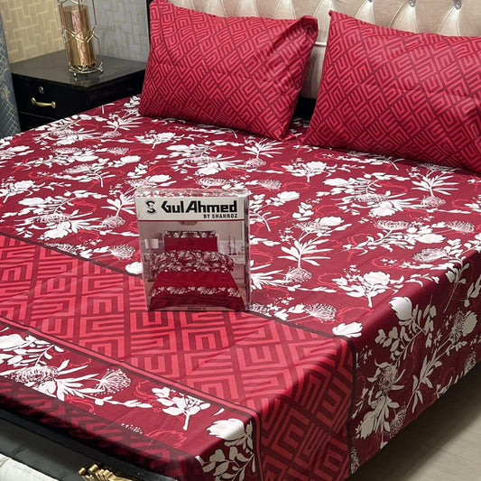 Premium Cotton King Size Bedsheet Set | 3-Piece Printed Gift Pack - My Store