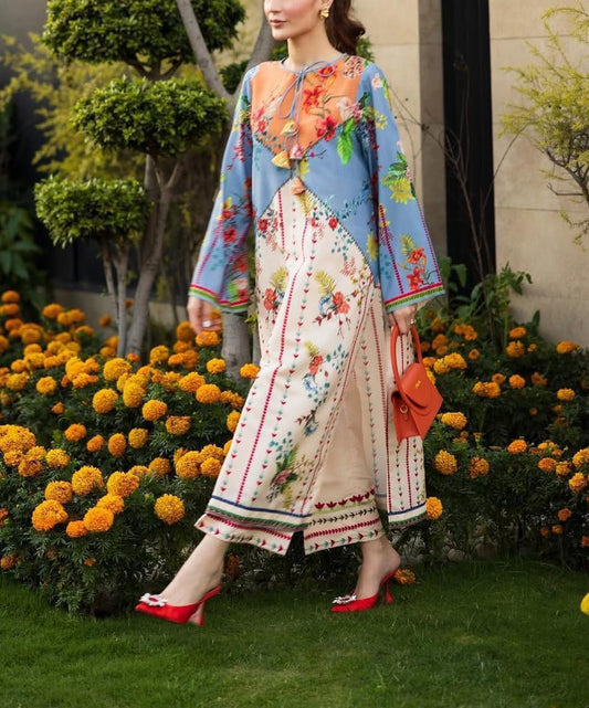 Stitched 2 Piece Printed Co-Ord Set for Women | Premium Grip Fabric | Elegant Printed Outfit