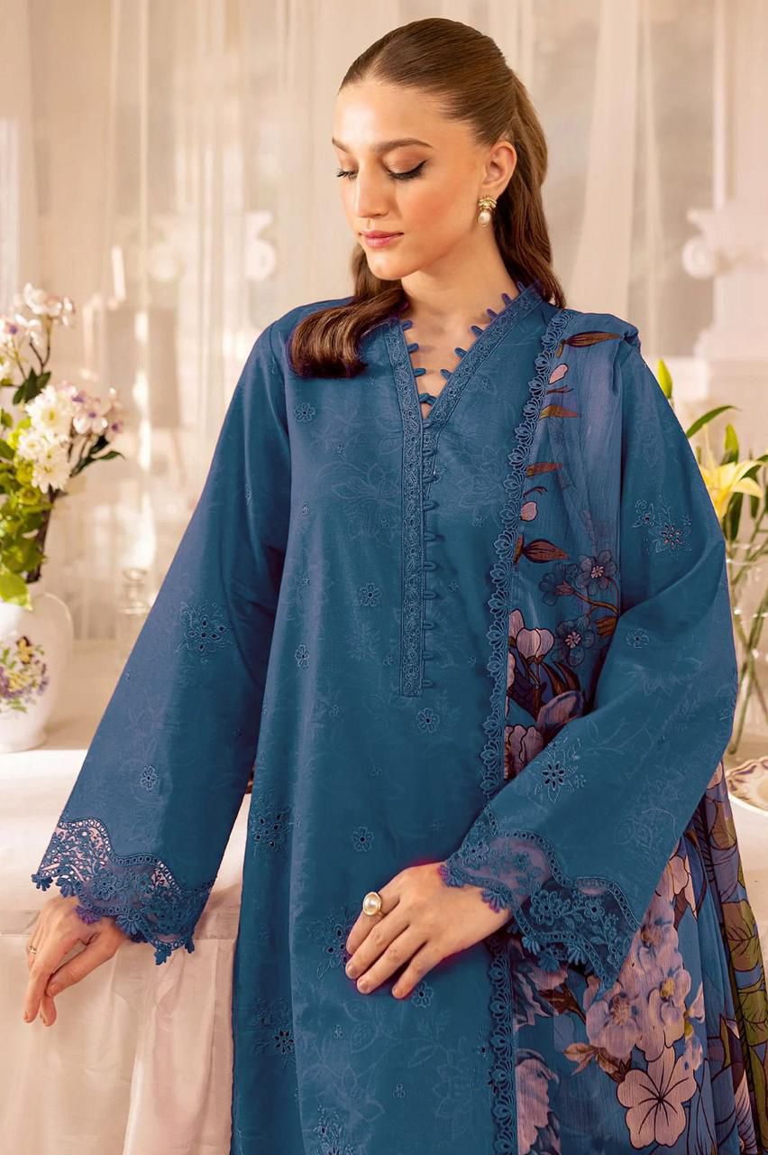 Farasha fancy 3pc Lawn Suit 2026