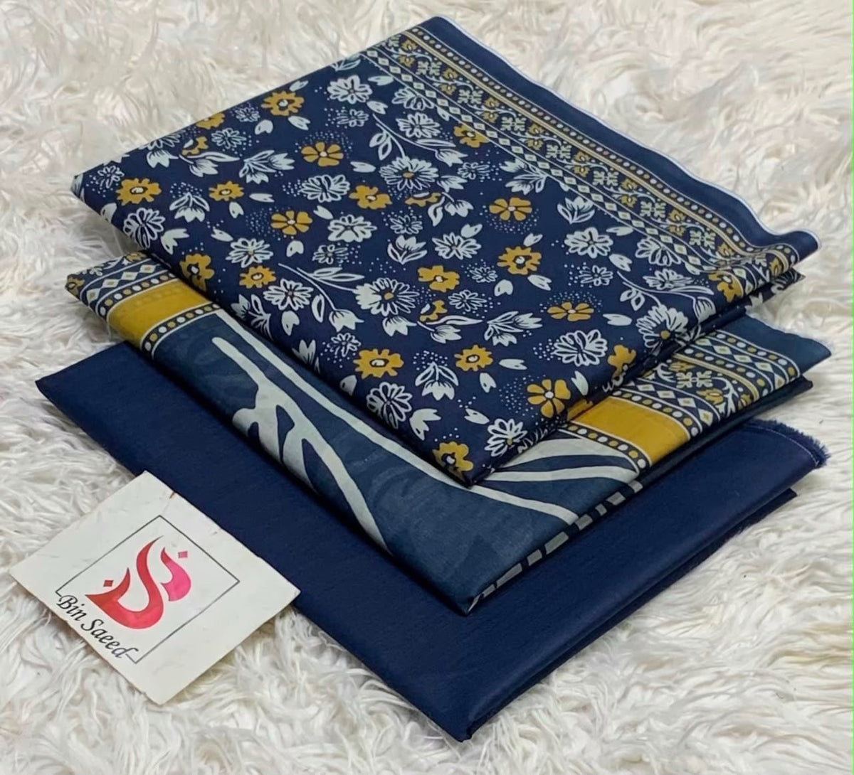 Bin saeed lawn orignal 3pec