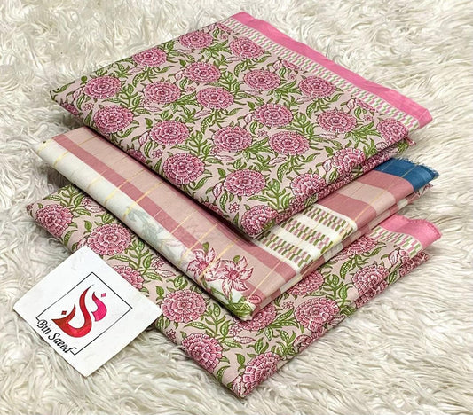 Bin saeed lawn orignal 3Pc