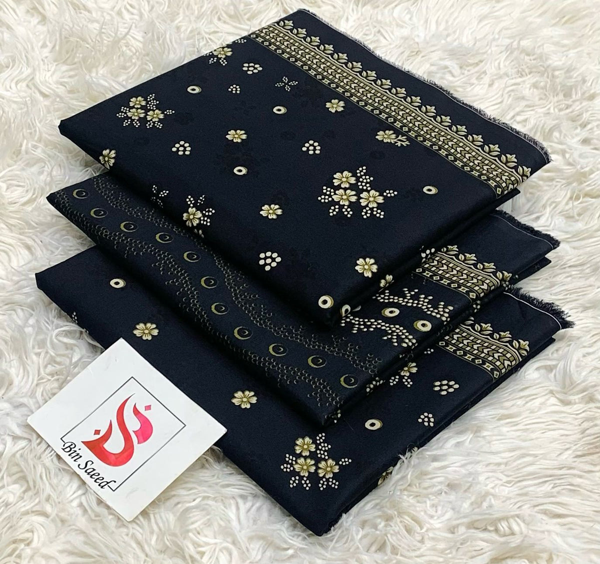 Bin saeed lawn orignal 3Pc
