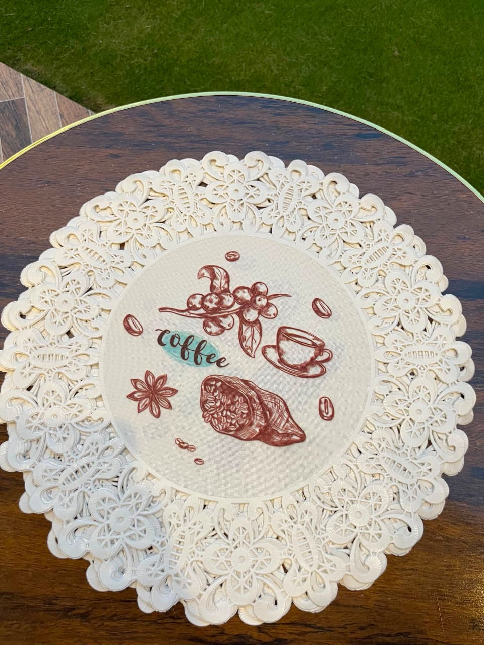 6-Piece Round Table Mats (15-Inch) | Stylish Dining Decor