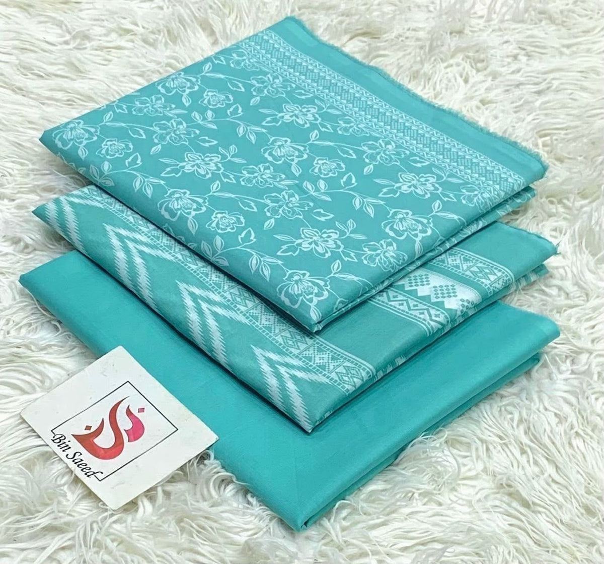 Bin saeed lawn orignal 3Pc - My Store
