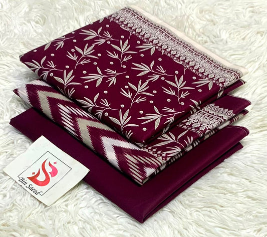 Bin saeed lawn orignal 3Pc