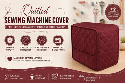 Premium Cotton Quilted Stitching Machine Cover & Box Price in Pakistan