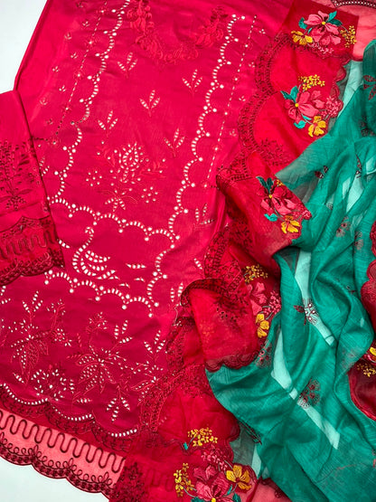 Aneela’s fancy 3pc Lawn Suit 2026