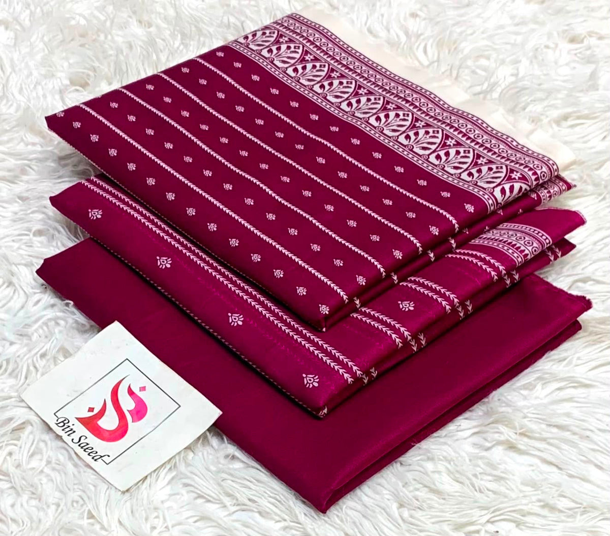 Bin saeed lawn orignal 3Pc - My Store
