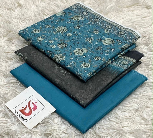 Bin saeed lawn orignal 3pec