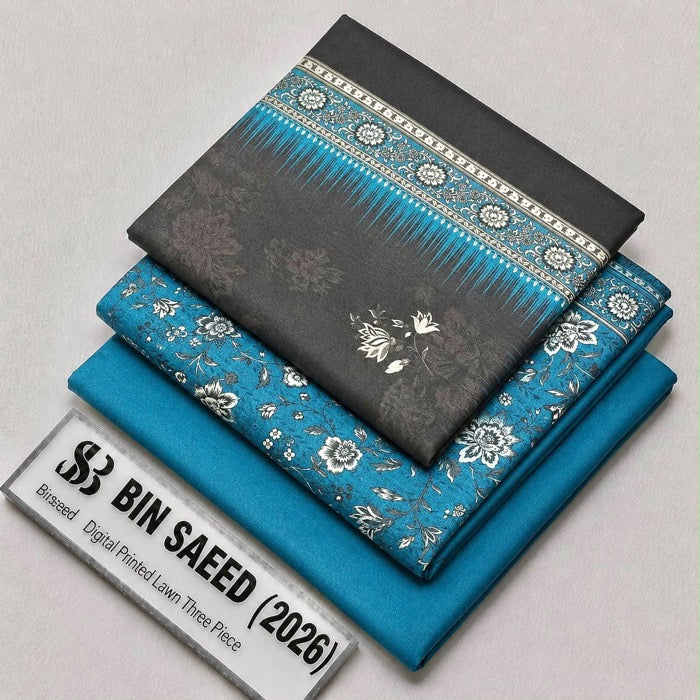 Bin Saeed Lawn 3Pcs (100% Original)