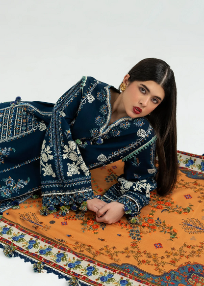 Hussain Rehar fancy 3pc Lawn Suit 2026