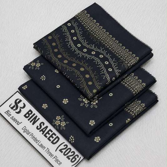 Bin saeed lawn orignal 3Pc - My Store
