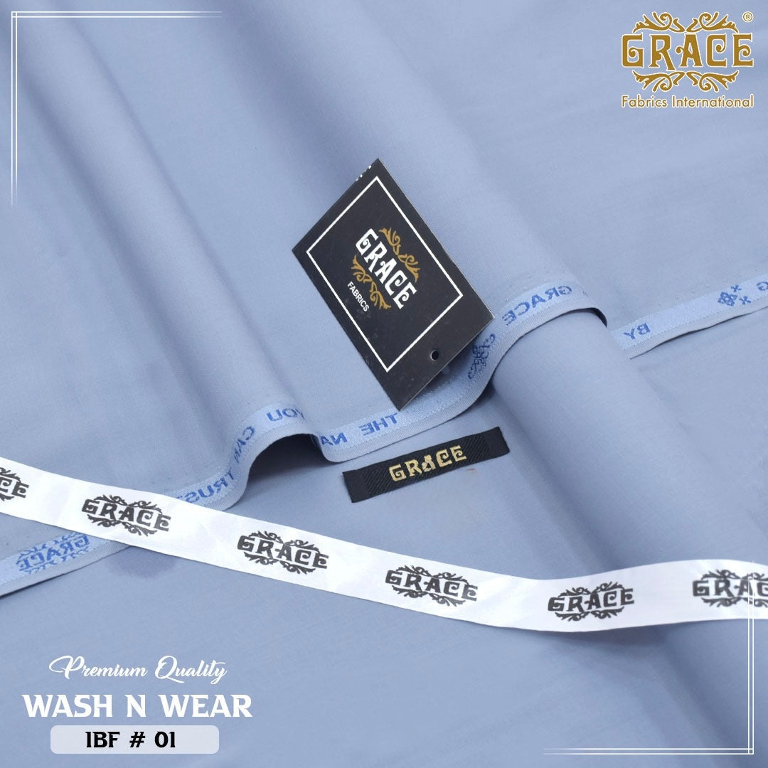 Grace Premium Wash & Wear – Original Men's Unstitched Fabric