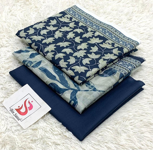 Bin saeed lawn orignal 3Pc