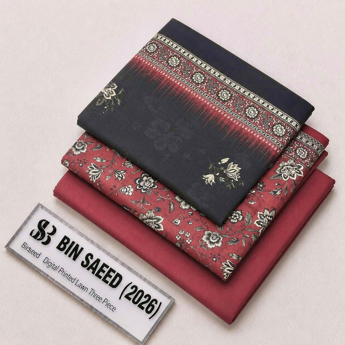 Bin saeed original lawn suits 3pc - My Store